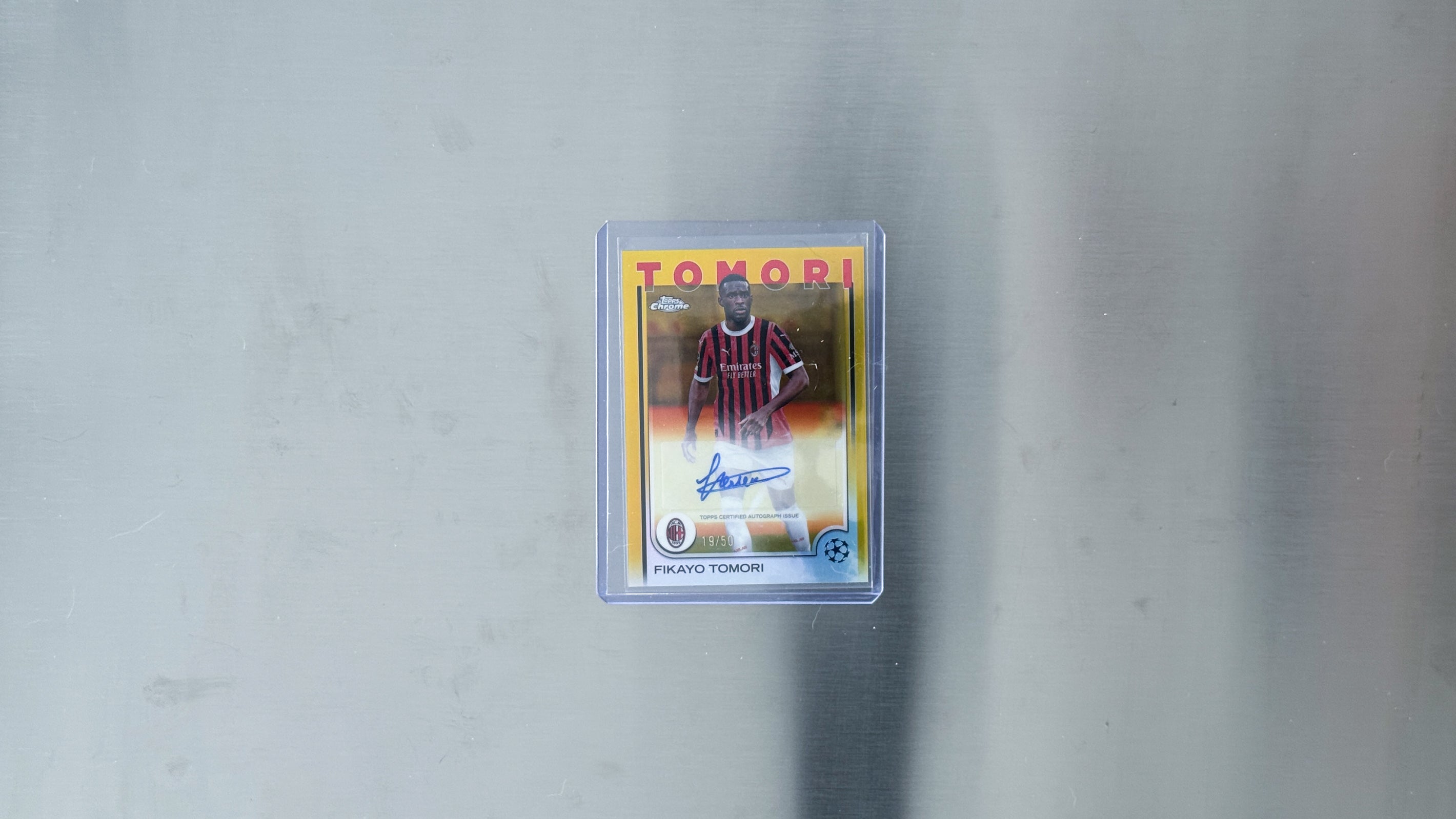 2024-25 Topps Chrome UEFA Club Competitions - AC Milan - Fikayo Tomori Auto 19/50